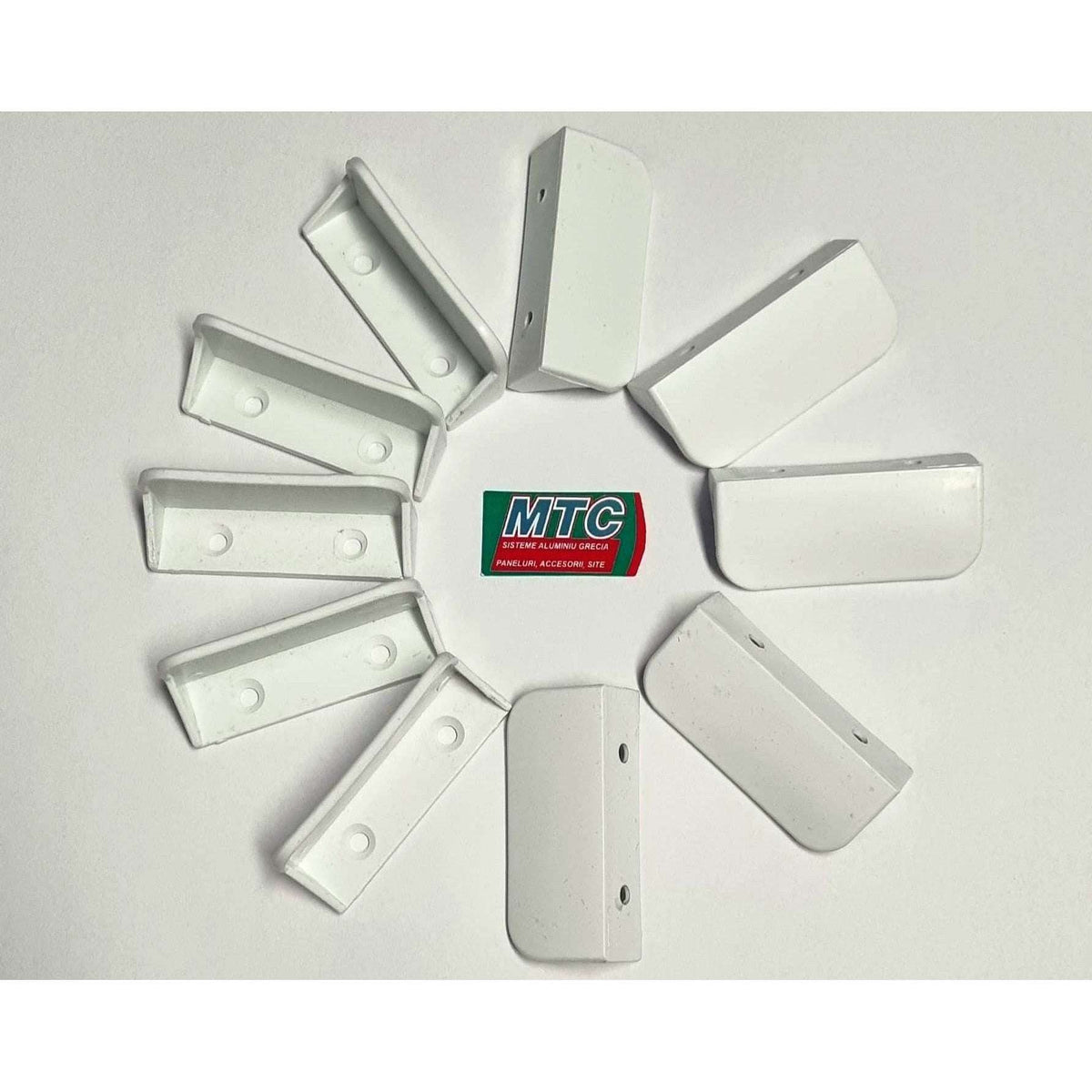 Set 10 mânere MTC pentru ramă plasă țânțari, albe
