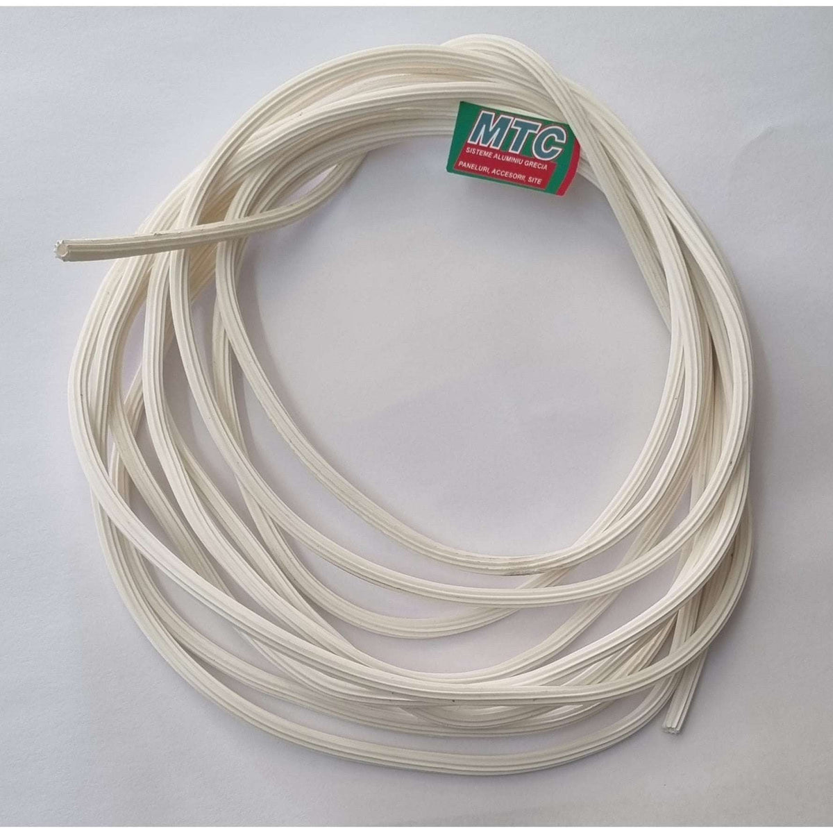 Garnitură (cheder) plasă țânțari MTC albă 5 mm, 10 metri