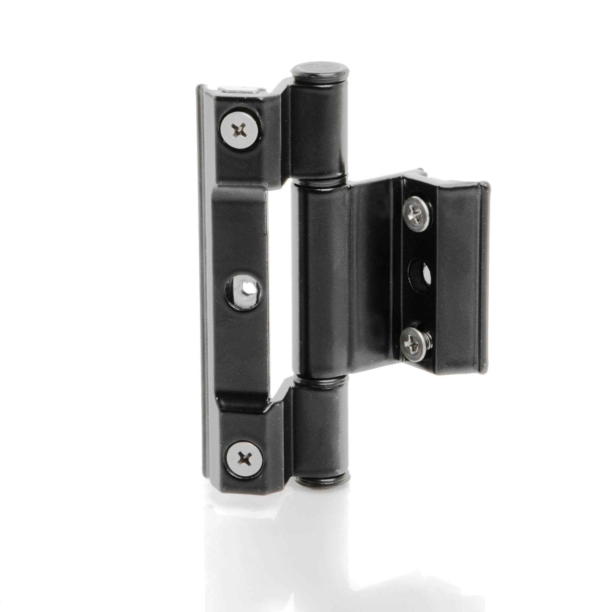 Balama aluminiu Grecia tripla M-10-S, reversibila, neagra, pentru usi termopan aluminiu