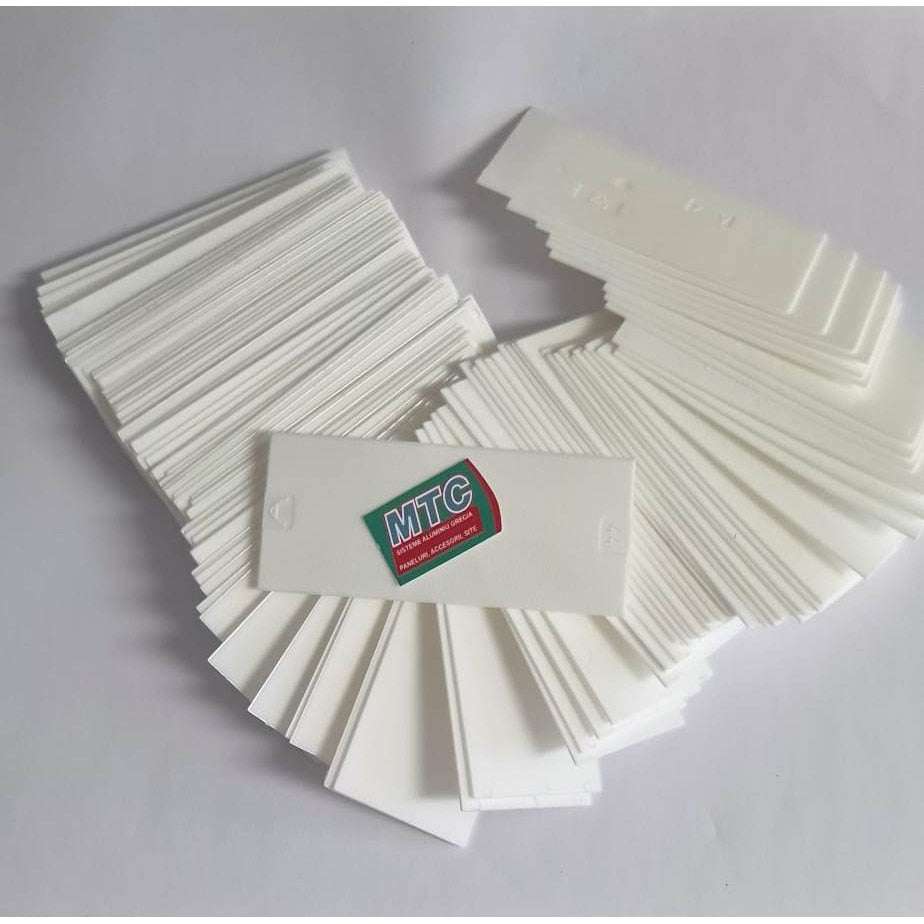 Set 100 cale distanțiere din plastic MTC pentru geam termopan, 1 mm