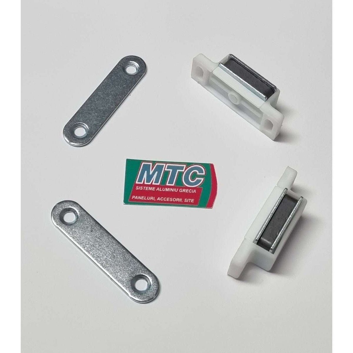 Set 2 magneți de închidere pentru plasă țânțari MTC, albi