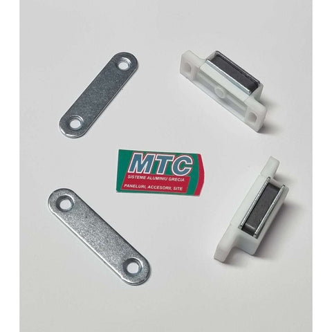 Set 2 magneți de închidere pentru plasă țânțari MTC, albi