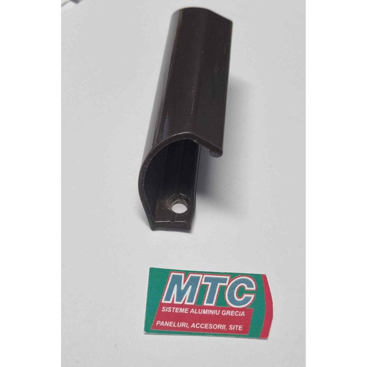 Maner Aluminiu Tip C - scoica Aplicat Maro - MTC pentru Plasa Usa si Usa Balcon