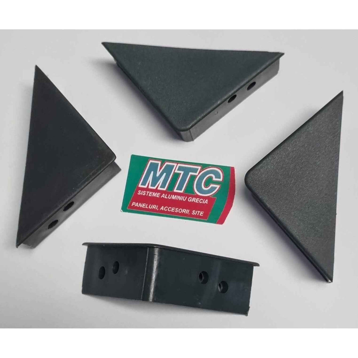 Set 4 Coltare Triunghi Plasa Tantari MTC - Gri, Rigidizare si intarire Colturi 90 Grade