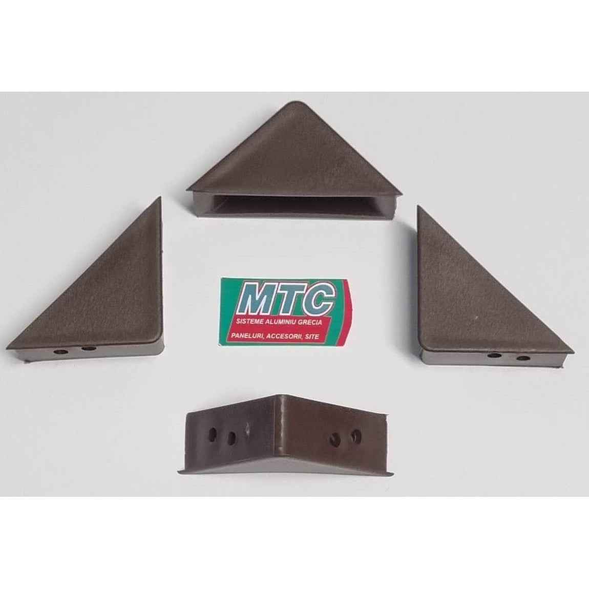 Set 4 Coltare Triunghi Plasa Tantari MTC - maro, Rigidizare si intarire Colturi 90 Grade